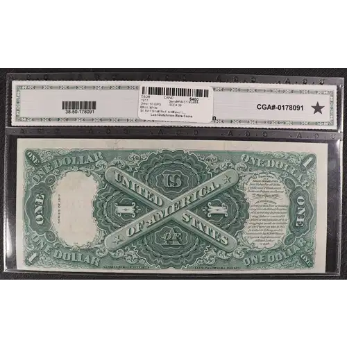 $1 1917 Small Red, scalloped Legal Tender Issues 38 (2)