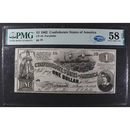 $1   Issues of the Confederate States of America CS-44 (2)