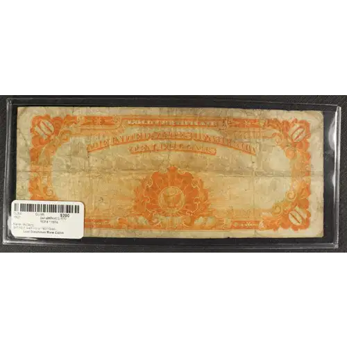 $10 1907 Gold Act of 1907 Gold Certificates 1169a