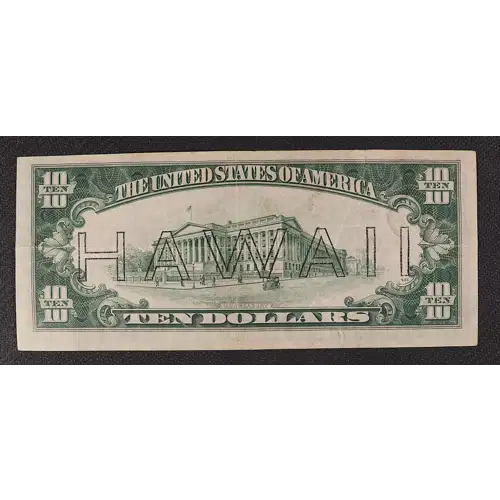 $10 1934-A brown seal Emergency Notes Issued During WW2 2303 (2)