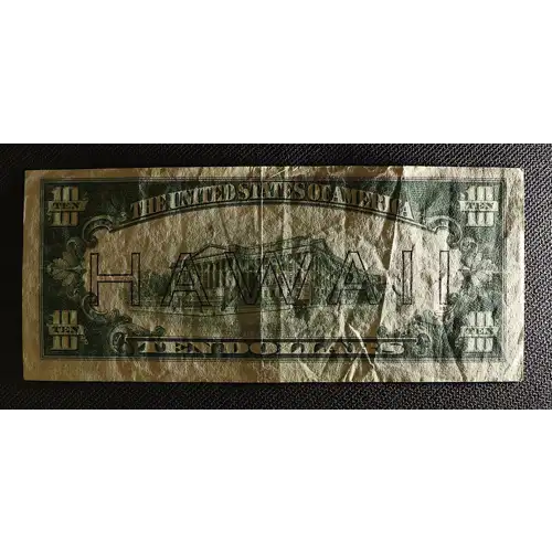 $10 1934-A brown seal Emergency Notes Issued During WW2 2303 (4)