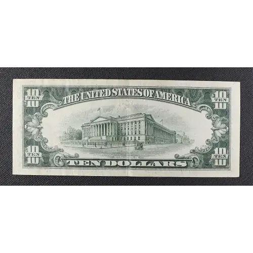 $10 1953 blue seal. Small Silver Certificates 1706 (3)