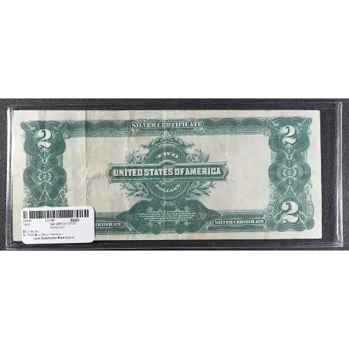 $2 1899 Blue Silver Certificates 257