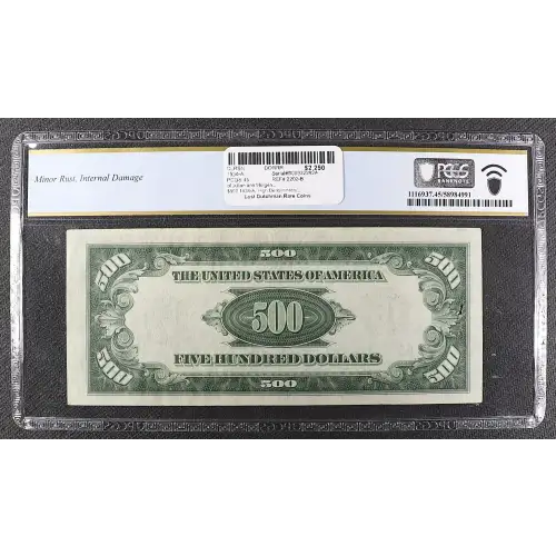 $500 1934-A.  High Denomination Notes 2202-B (2)