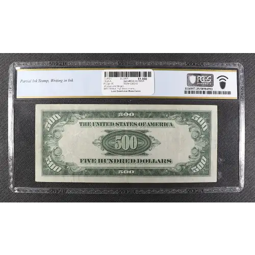 $500 1934-A.  High Denomination Notes 2202-G (2)