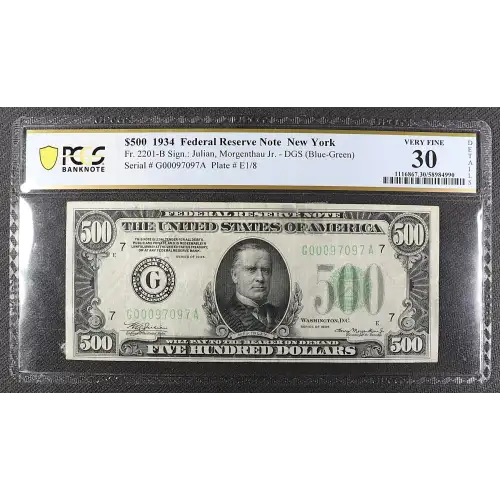 $500 1934  High Denomination Notes 2201-B