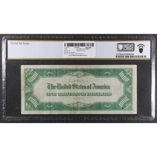 $1,000 1928  High Denomination Notes 2210-G