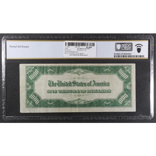 $1,000 1934  High Denomination Notes 2211-G