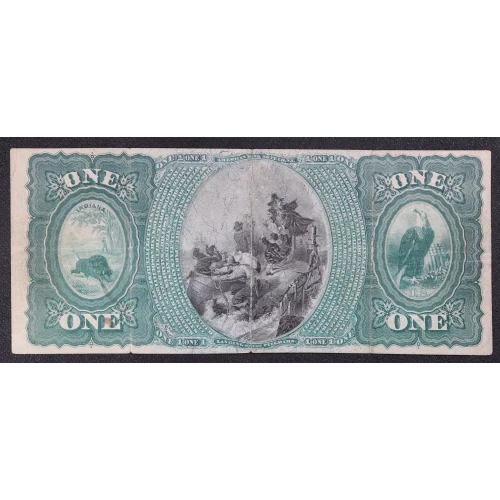 $1 1875 Red with scallops First Charter Period 384 (3)