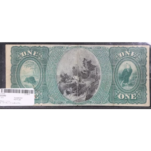 $1 1875 Red with scallops First Charter Period 384 (2)
