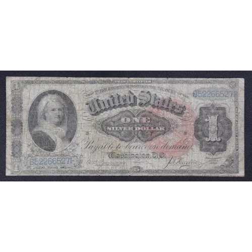 $1 1886 Large Red Silver Certificates 218