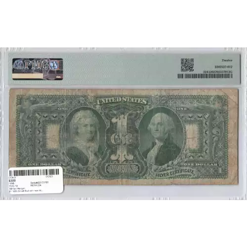 $1 1896 Small Red with rays Silver Certificates 224