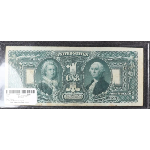 $1 1896 Small Red with rays Silver Certificates 225