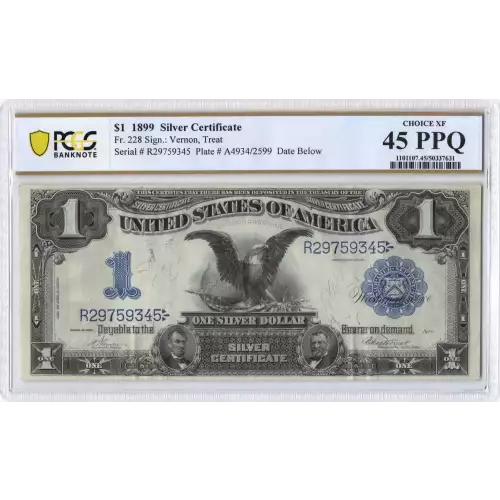 $1 1899 Blue Silver Certificates 228 (2)