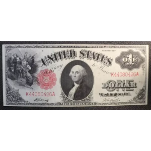 $1 1917 Small Red, scalloped Legal Tender Issues 37 (3)