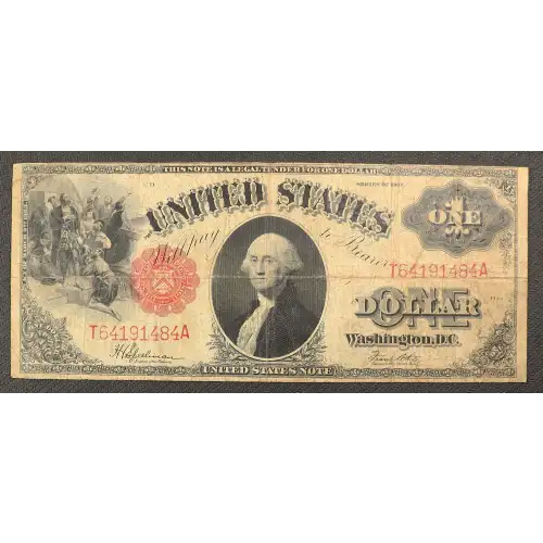 $1 1917 Small Red, scalloped Legal Tender Issues 39 (3)