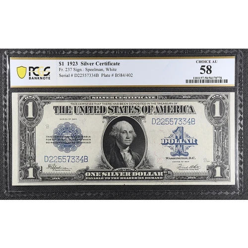 $1 1923 Blue Silver Certificates 237
