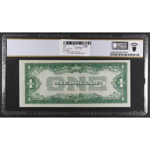 $1 1928 Blue seal Small Silver Certificates 1600