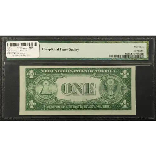 $1 1935-A blue seal. Small Silver Certificates 1610 (2)