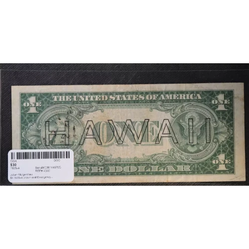 $1 1935-A brown seal Emergency Notes Issued During WW2 2300 (3)