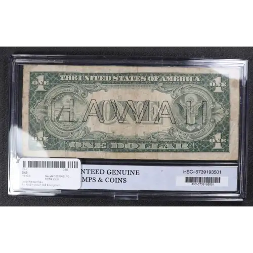 $1 1935-A brown seal Emergency Notes Issued During WW2 2300 (2)