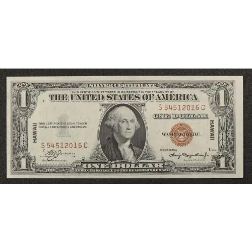 $1 1935-A brown seal Emergency Notes Issued During WW2 2300 (2)