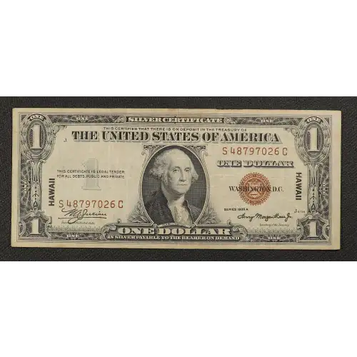 $1 1935-A brown seal Emergency Notes Issued During WW2 2300 (3)