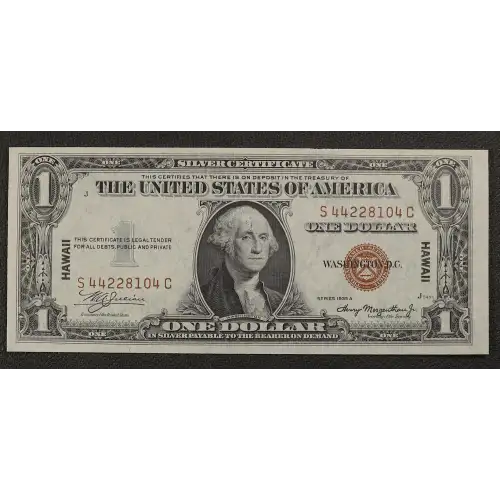 $1 1935-A brown seal Emergency Notes Issued During WW2 2300 (2)