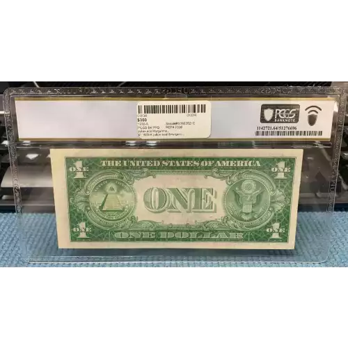 $1 1935-A yellow seal Emergency Notes Issued During WW2 2306 (2)