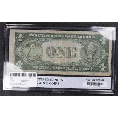 $1 1935-A yellow seal Emergency Notes Issued During WW2 2306