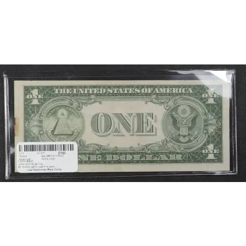 $1 1935-A yellow seal Emergency Notes Issued During WW2 2306