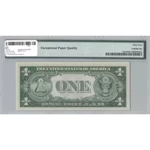 $1 1935-E blue seal. Small Silver Certificates 1614* (2)