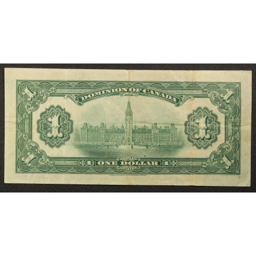 1 Dollar 17.3.1917, 1917 Issue c. With ABNCo. imprint. Signature Saunders at right Dominion of Canada 32 (2)
