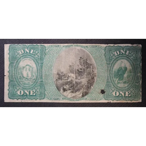 $1 Original Red with rays, blue serial no. First Charter Period 380 (2)