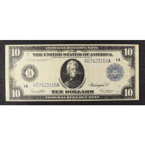 $10 1914 Blue Seal Federal Reserve Notes 907A (3)