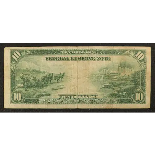 $10 1914 Blue Seal Federal Reserve Notes 915A (2)