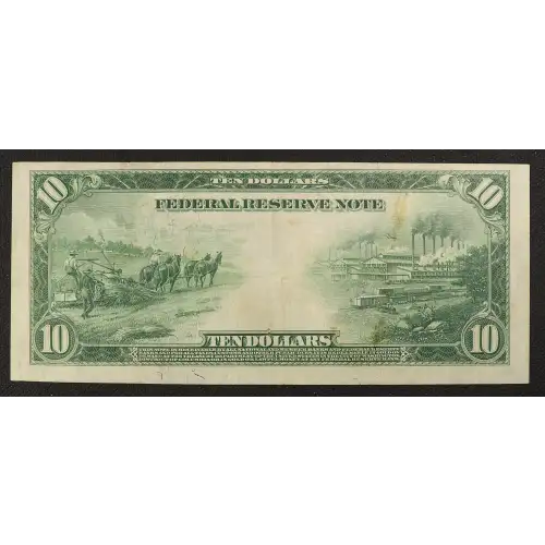 $10 1914 Blue Seal Federal Reserve Notes 919A (2)
