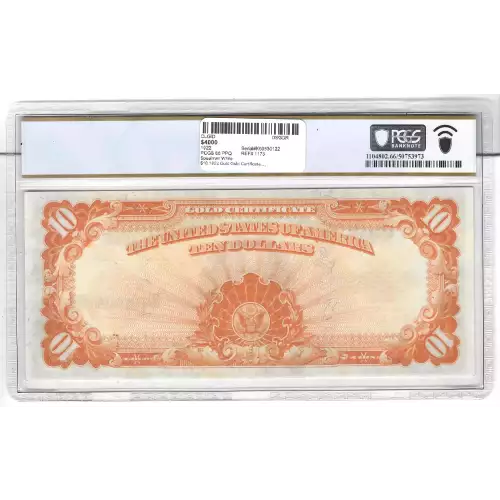 $10 1922 Gold Gold Certificates 1173