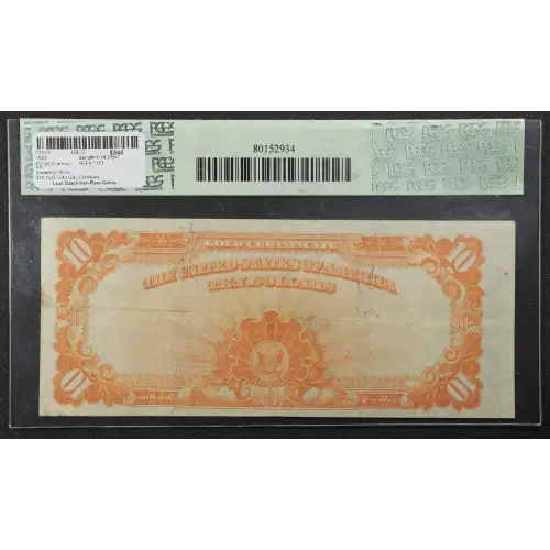 $10 1922 Gold Gold Certificates 1173