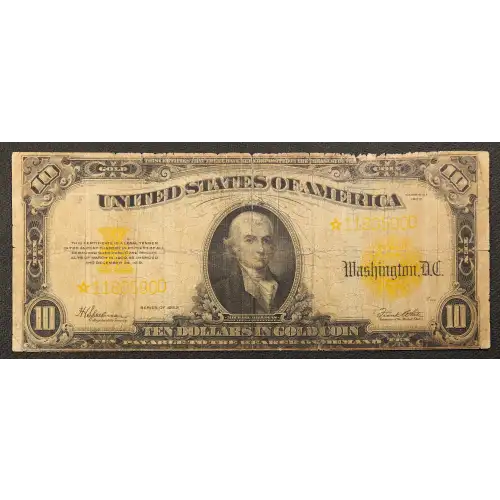 $10 1922 Gold Gold Certificates 1173* (3)