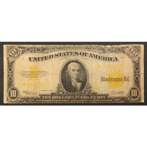 $10 1922 Gold Gold Certificates 1173* (3)