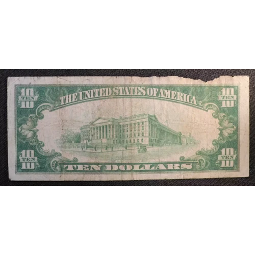 $10 1928 Gold Seal Small Size Gold Certificates 2400
