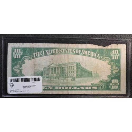 $10 1928 Gold Seal Small Size Gold Certificates 2400 (3)