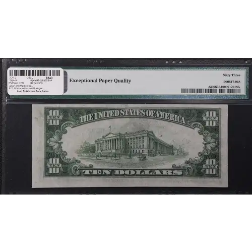 $10 1934-A yellow seal Emergency Notes Issued During WW2 2309 (2)