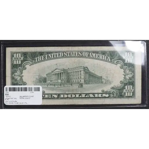 $10 1934-D.  Small Size $10 Federal Reserve Notes 2009-G* (2)