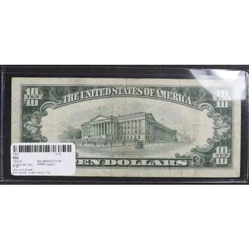 $10 1934-D.  Small Size $10 Federal Reserve Notes 2009-G* (3)