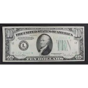 $10 1934-D.  Small Size $10 Federal Reserve Notes 2009-L* (3)