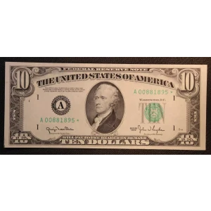 $10 1950  Small Size $10 Federal Reserve Notes 2010-A*