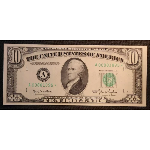 $10 1950  Small Size $10 Federal Reserve Notes 2010-A*
