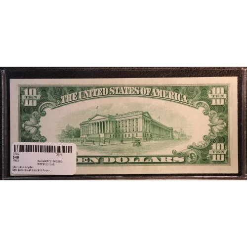 $10 1950  Small Size $10 Federal Reserve Notes 2010-B (3)
